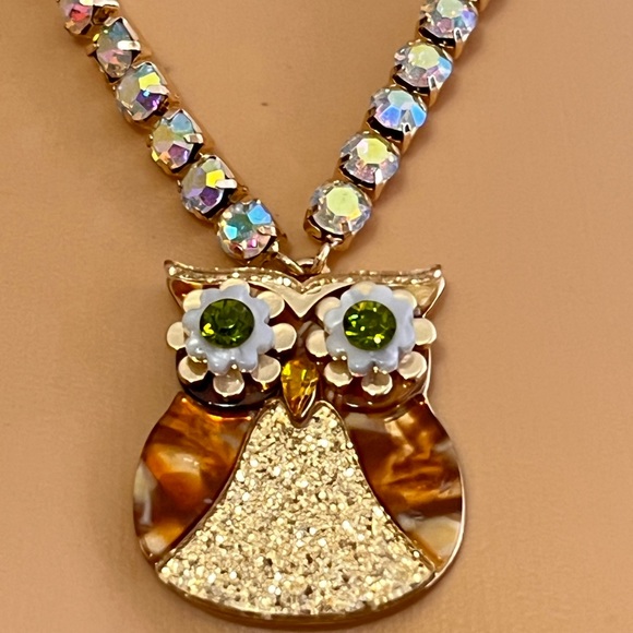 New Betsey Johnson owl necklace - Picture 9 of 14